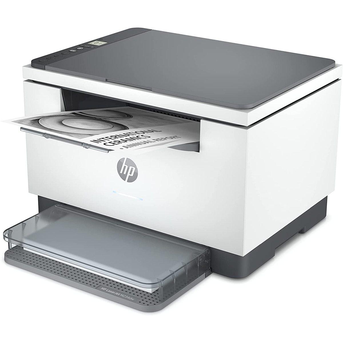 HP LaserJet M234dw 6GW99F, Stampante a Singola Funzione A4, Stampa Fronte e Retro Automatica in b/n, 29 ppm, USB, Wi-Fi, Ethernet, HP Smart, No Fax, No ADF, Schermo LCD a icone, Gr