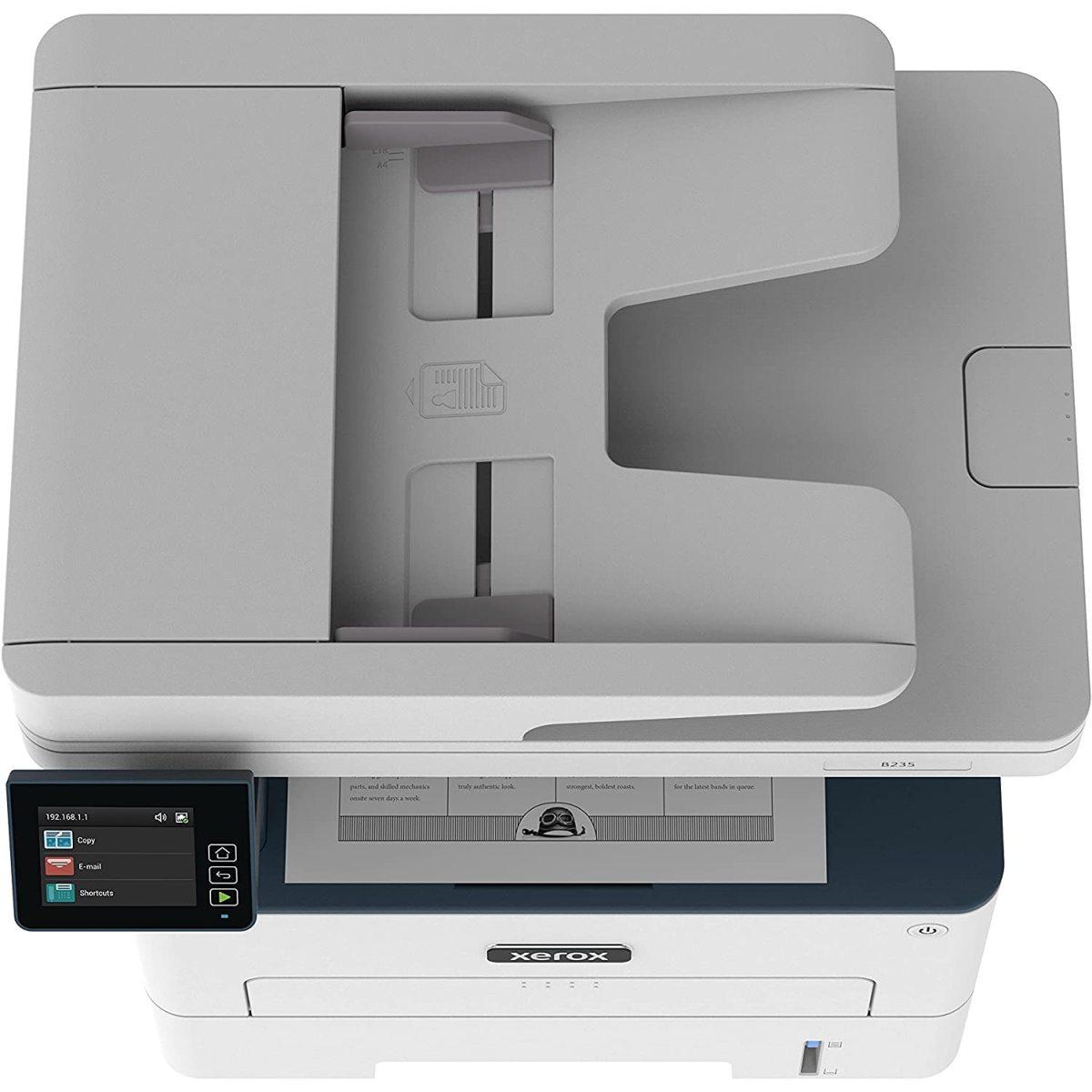 Xerox B235 Multifunzione Laser A4 - Copia/Stampa/Scansione/Fax, 34ppm, Bianco e Nero, Wireless con Stampa Fronte Retro, Pannello Touch a Colore