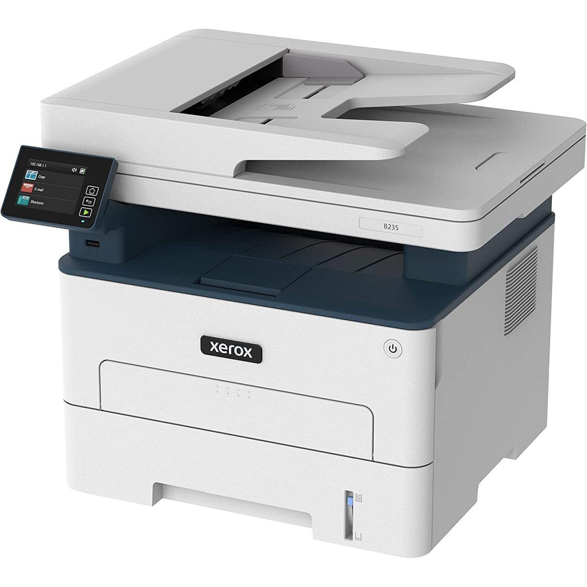Xerox B235 Multifunzione Laser A4 - Copia/Stampa/Scansione/Fax, 34ppm, Bianco e Nero, Wireless con Stampa Fronte Retro, Pannello Touch a Colore