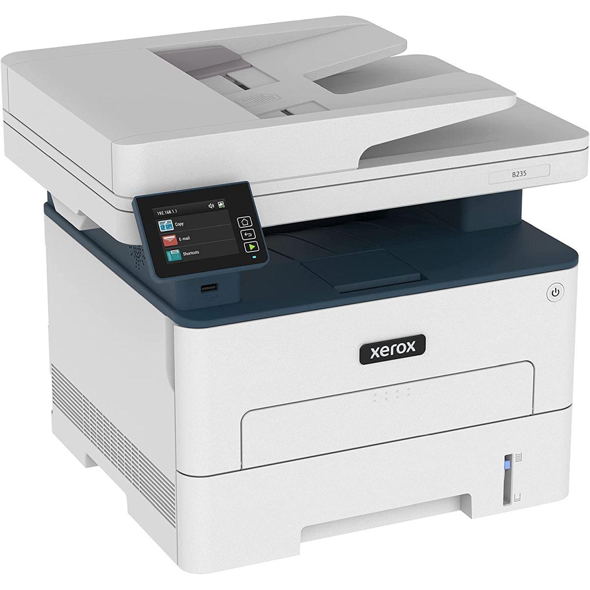 Xerox B235 Multifunzione Laser A4 - Copia/Stampa/Scansione/Fax, 34ppm, Bianco e Nero, Wireless con Stampa Fronte Retro, Pannello Touch a Colore