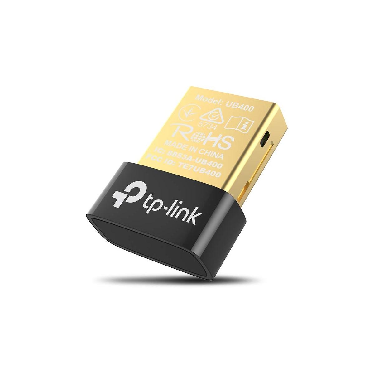 TP-Link UB400 Adattatore Bluetooth USB 2.0 Dongle Bluetooth 4.0 Wireless, Portata 10 m, Compatibile con Windows 10 / 8.1 / 8 / 7 / XP Bluetooth USB 4.0