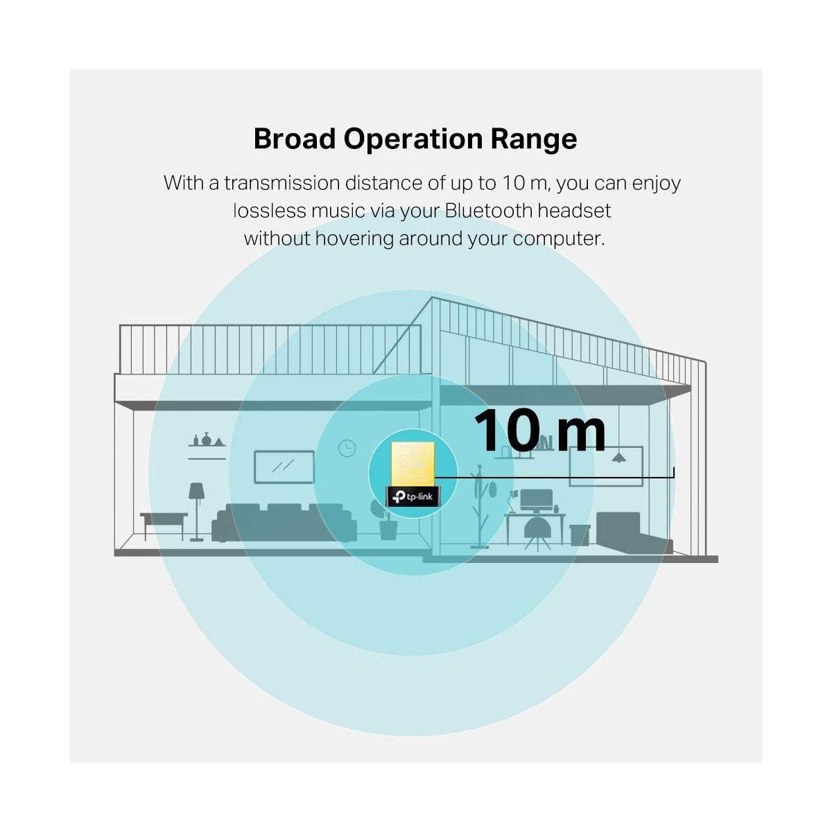 TP-Link UB400 Adattatore Bluetooth USB 2.0 Dongle Bluetooth 4.0 Wireless, Portata 10 m, Compatibile con Windows 10 / 8.1 / 8 / 7 / XP Bluetooth USB 4.0